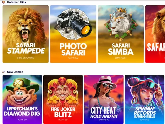 SkyHills Casino Home games